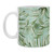 Spring Green Palm Branches Coffee Cups - Set of 4 side 2