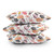 Tropical Ocean Treasure Shells Indoor-Outdoor Throw Pillow stack