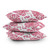 Bright Pink Monstera Palms Indoor-Outdoor Pillow stack