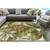 Tropical Floral and Leaves Indoor-Outdoor Area Rug outdoor
