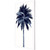 Palm Tree in Blue I Framed Art side