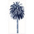 Palm Tree in Blue II Framed Art