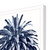 Palm Tree in Blue II Framed Art top corner