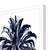 Palm Tree in Blue II Framed Art corner