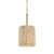 Lux Natural Abaca and Satin Brass Pendant Lighting