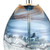 Seaforth Glass Table Lamp close up