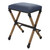 Coastal Braddock Navy Roped Counter Stool