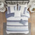 Port Gamble 5-Piece Blue Striped queen Comforter Set view 3