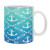 Nautical Knots Ombre Blue Coffee Mugs -Set of 4