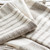 Sand Chamoix Striped Knit Throw Blanket close up