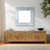 Makena Blue Mosaic Shell Framed Mirror with encinitas cabinet
