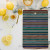 Navy Marker Stripes Rectangle Bamboo Prep Board view 2