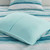 Marina Turquoise Sea 6-Piece Quilted Set back of shams