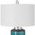 Maui Turquoise Blue Table Lamp shade close up