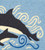 Dolphin's Way Washable Accent Rug close up textures