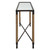 Braddock Nautical Mirror Topped Console Table side view