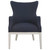 Regatta Navy and White Accent Chair front view