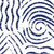 Navy Wave and Shore Placemats - Set of 4 close up