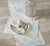 Shell Finders Printed Cotton Table Runner 14 x 72 on table with other accessories