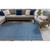 Textured Navy Striped Carmel Rug outdoor room