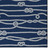 Navy Blue Knotted Ropes Indoor-Outdoor Washable Rug close up pattern
