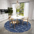 Blue Knotted Ropes Indoor-Outdoor Washable Rug