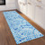 Sea Blue Mediterranean Tiles Indoor-Outdoor Washable Rug kitchen