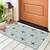 Surfside Seaglass Stripes and Starfish Indoor-Outdoor Rug front porch