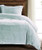 Ice Blue Faux Silk Velvet Duvet 3-Piece Bedding closer look