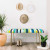 Del Rey Modern Stripe Coastal Bench entry way gold