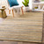 Sea Island Blue Jute Woven Area Rug room view