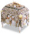 Natural Shell Encrusted Mermaid Jewelry Box