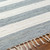 Sailor Striped Denim Blue Area Rug edge