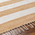 Sailor Striped Sand and White Area Rug edge