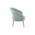 Medina Seafoam Open Back Accent Chair side view
