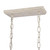 Miramar Antiqued White 6-Light Linear Chandelier ceiling cap