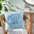 Marsh Blue Heron Cottage Pillow on chair