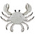 Large Crab White Wooden Wall Decor