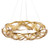 Queen Bee Palm Leaf Round Chandelier angle up view