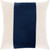 LaConner Navy Velvet and Linen Striped 18 x 18 Pillow