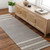 Geneva Grey Cove Jute and Wool Woven Rug runner rug