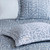 Blue Harmony Matelasse 4-Piece King Coverlet Bedding close up