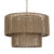 Bayside Woven Jute 1-Light Pendant Chandelier light off