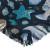 Sea Fishes Shells Blue Double Woven Fringed Throw close up details