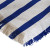 Nautical Stripe Double Woven Fringed Throw corner