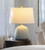 Marina Blue Cottage Lamp room light on