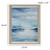 Framed Sparkling Sea Coastal Art Print measurements