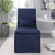Coley Denim Blue Armless Slip Covered Chair room view 1
