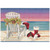 Sunset Beach Santa Indoor-Outdoor Mat