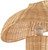 Castaway Beach Natural Rattan Woven Table Lamp shade close up